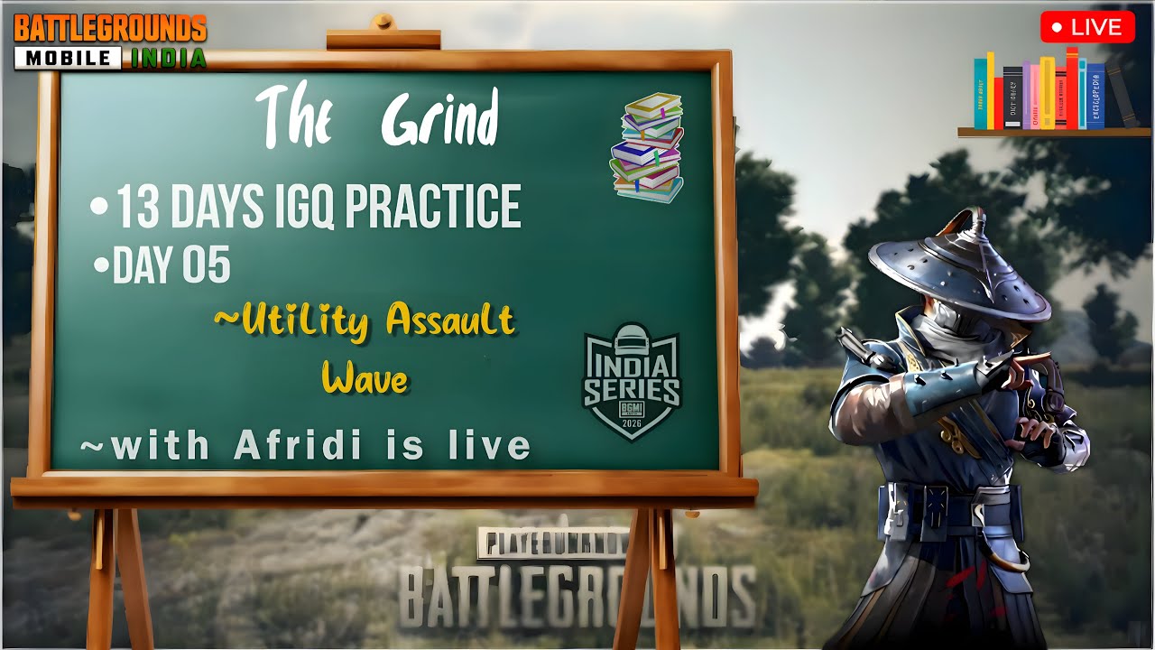 PROJECT GRIND DAY 5 🔥 Utility Assault Wave – Nades, Mollys & Smoke Mastery | Afridi is Live
