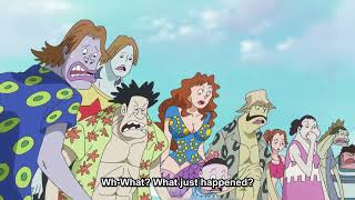 Luffy Uses Conqueror's Haki In Fishman Island! One Piece Episode 554