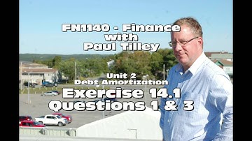 FN1140 - Loan Repayment - 14.1 Example Problems