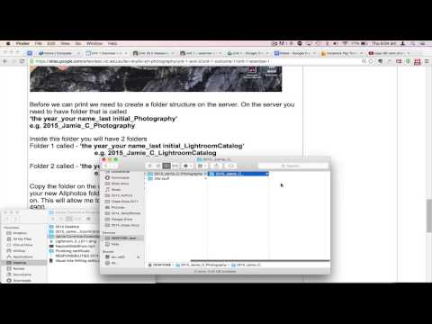 Creating a folder structure on the LSC server