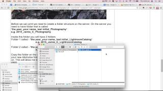 Creating a folder structure on the LSC server