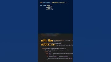 What is a stream builder? #javalanguage #javacoding #javatips #javacodinginterview
