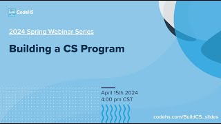 Building a CS Program