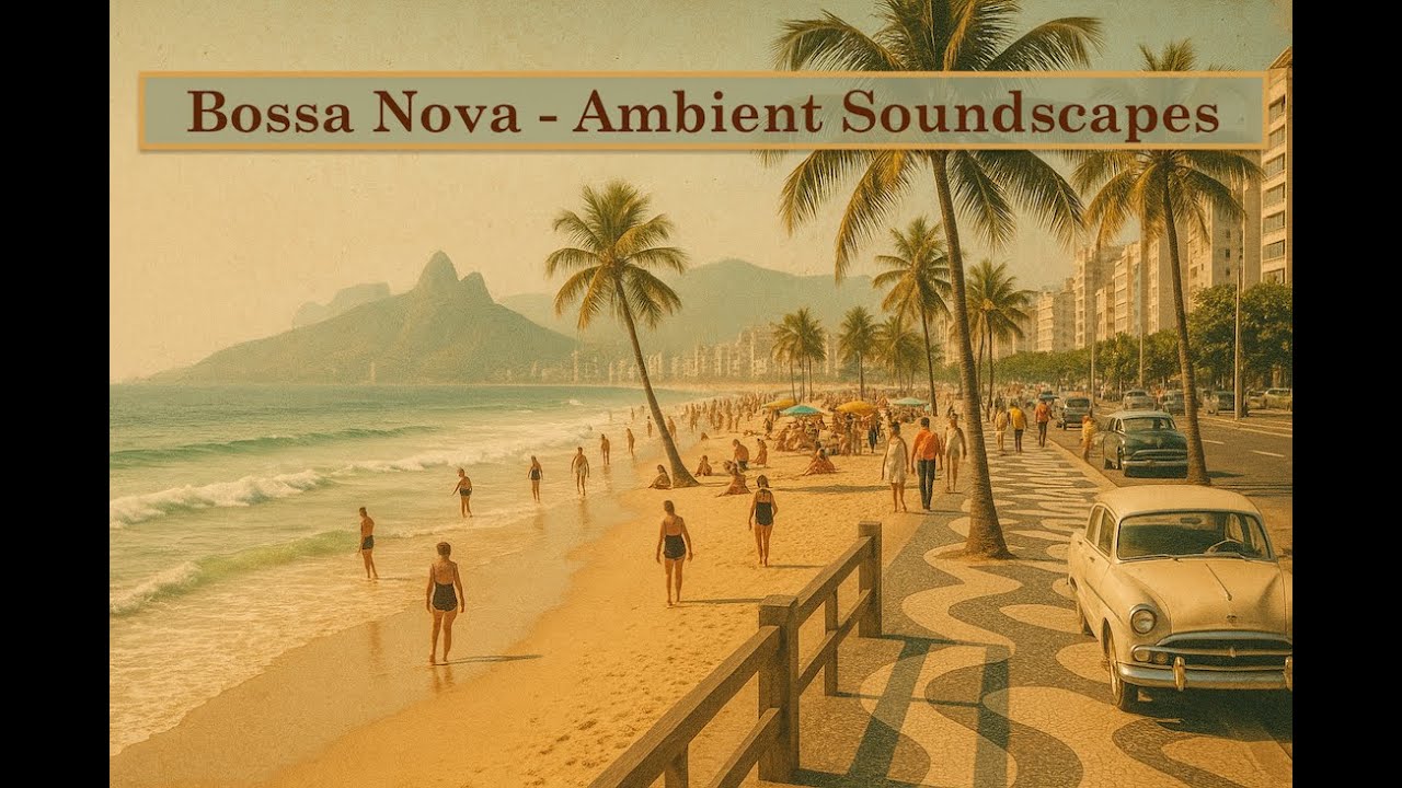 Bossa Nova Ambient Instrumentals | Vintage Rio Soundscapes w/ Ocean Atmosphere | Copacabana Daydream
