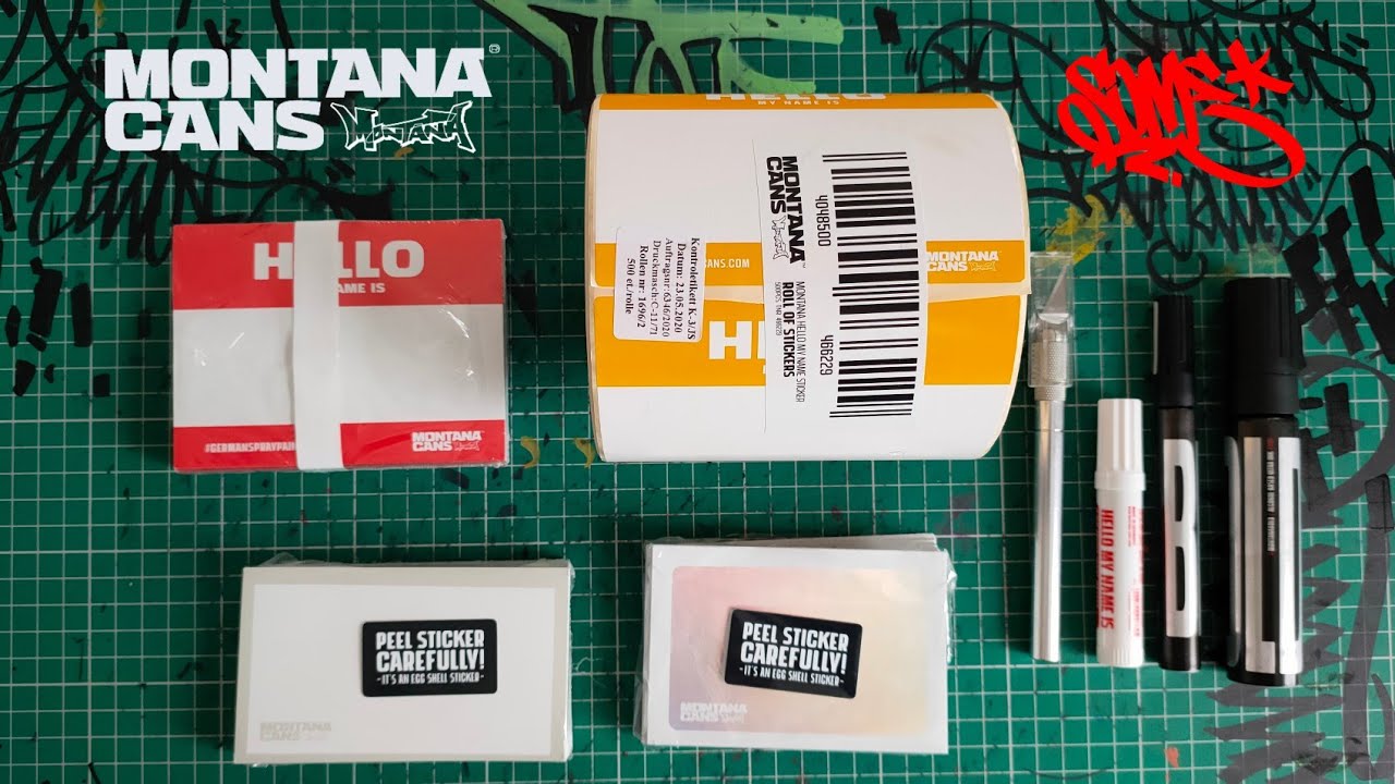 ГРАФФИТИ - НАКЛЕЙКИ НА БАНКИ В МОНТАНЕ - HANDZSOME