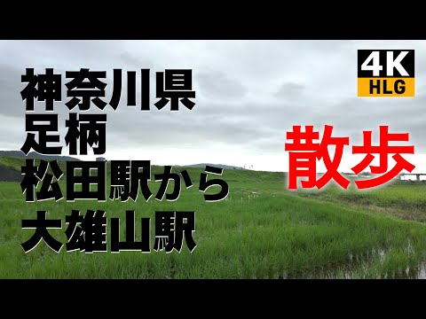 神奈川県足柄 松田駅から大雄山駅 2025年 夏 曇り