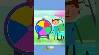 Learn Colors With Color Spin Wheel 🎨 | Captain Discovery #shorts #educationalvideosforkids