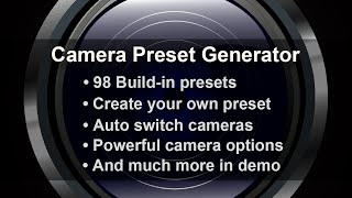 Blender Addon: Camera Preset Generator