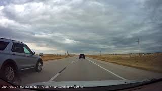 Driving down I-70 EB from Watkins to Manila Rd, Bennett, CO on 2020/09/27