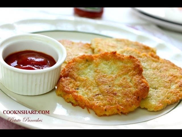 Potato Pancakes (2 ingredients crispy hash browns recipe)