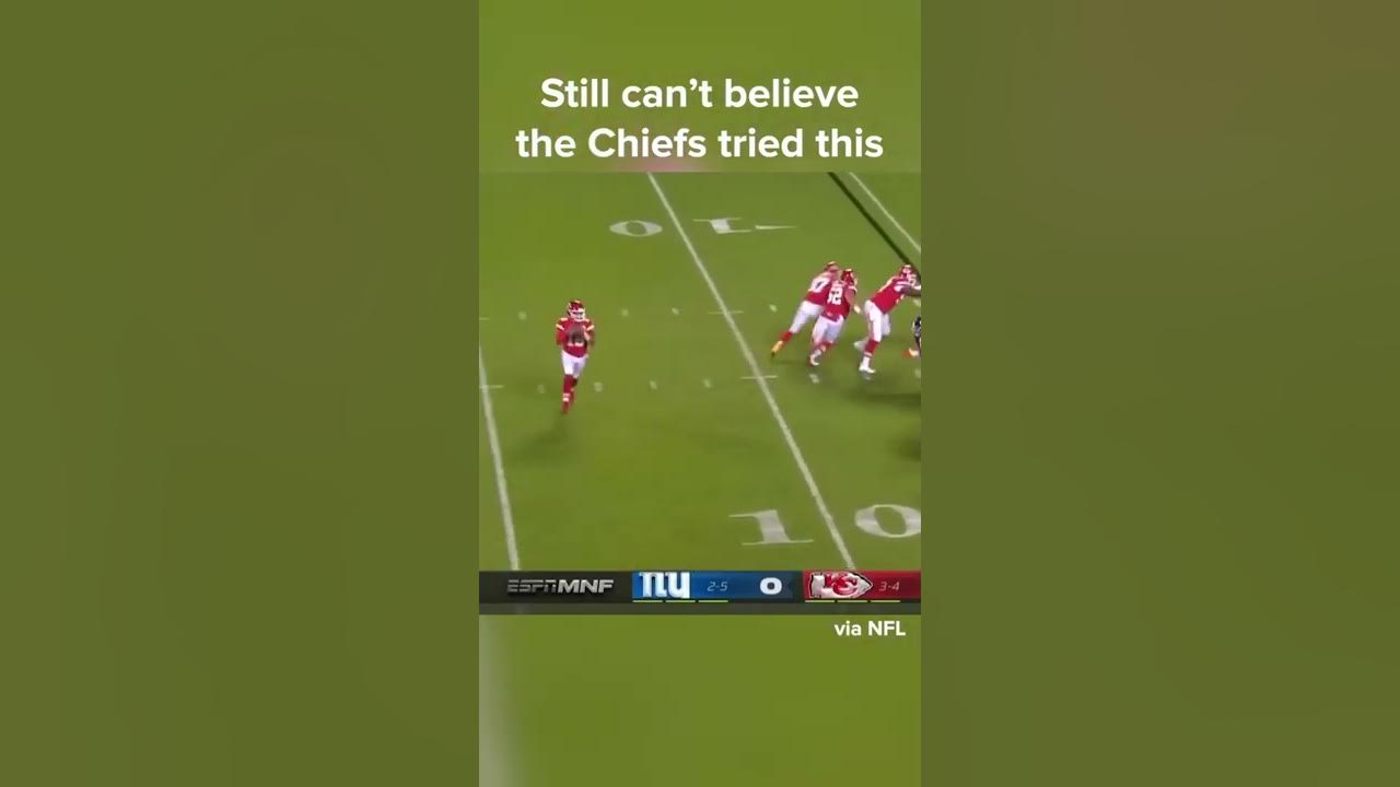 Can the Chiefs pull off this INSANE play? #shorts