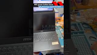 MSI Laptop Power Button Issue Resolved | #shorts