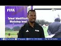 Mkuu wa Programu ya Utambuzi wa Vipaji TFF Gideon Ngereza akizungumza kwenye kufunga Warsha ya FIFA.