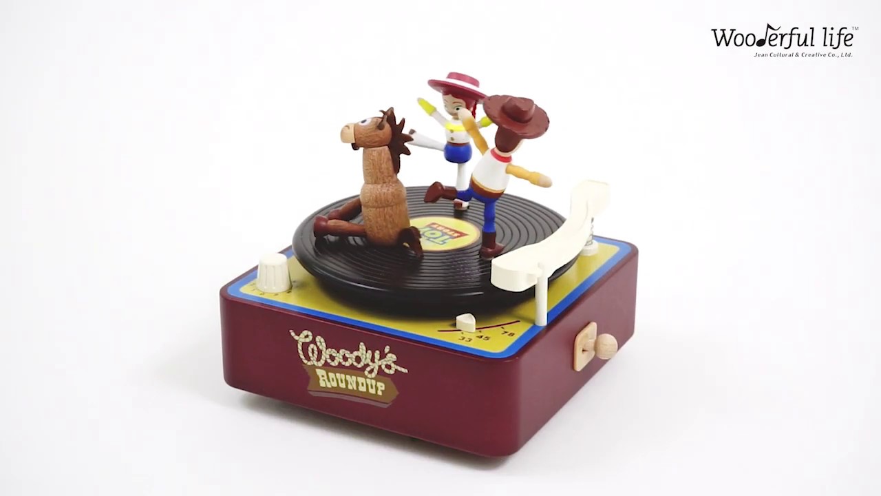 Woody Phonograph-Multi Rotate Music Box
