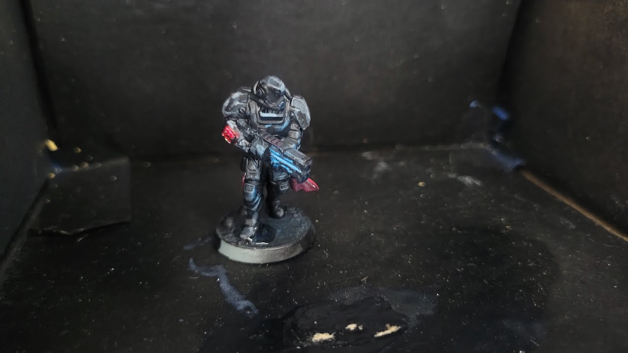 Painting A Sci-Fi Soldier, Day 224 Of Painting A Miniature Every Day
