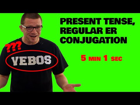 Present Tense, Regular ER Conjugation - YouTube
