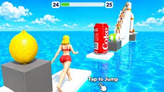 Squeezy Girl Fun Reverse Jumping Gameplay 3 screenshot 3