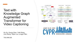 CVPR2023: TextKG - Text with Knowledge Graph Augmented Transformer for Video Captioning