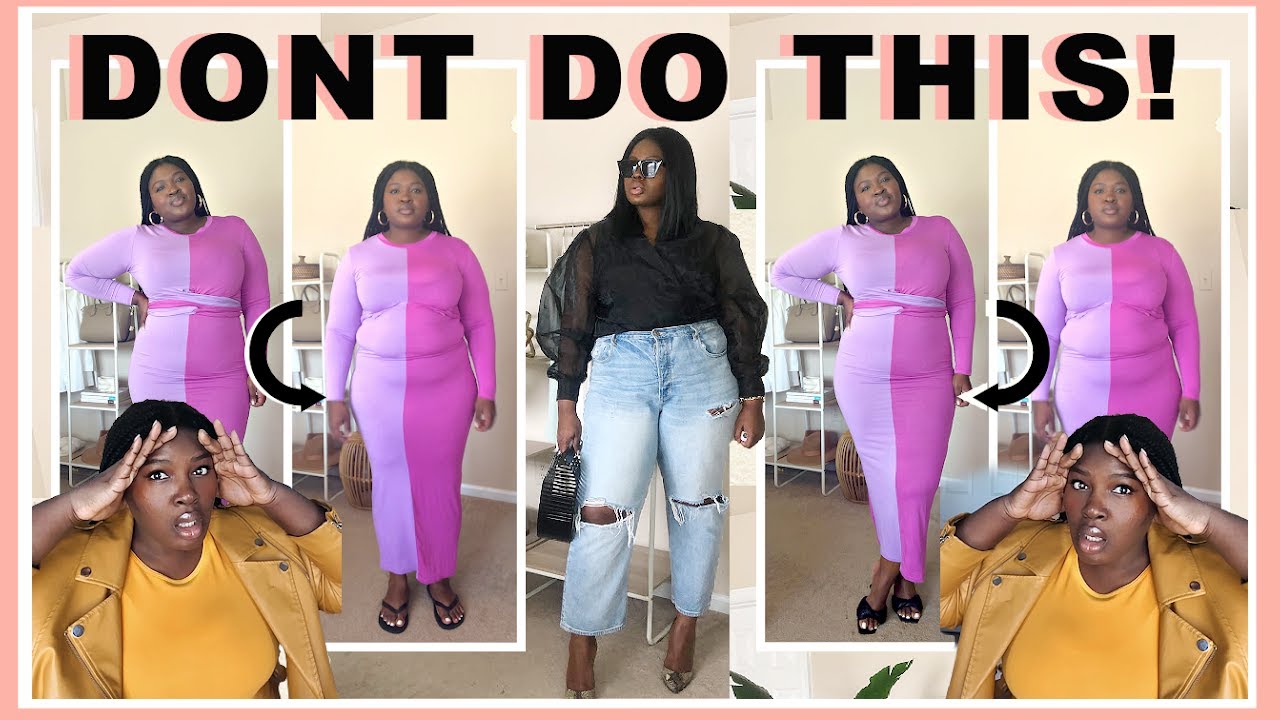 5 THINGS YOU SHOULD STOP DOING 🛑THE WORST PLUS SIZE FASHION MISTAKES + TIPS  TO FIX EM I SUPPLECHIC 