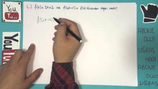 Fonksi̇yonlar Soru Çözümü