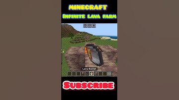 #minecraft  Infinite lava farm #shortvideo #shorts #gaming