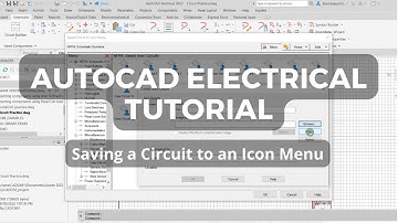 Saving Circuit to an ICON Menu | AutoCAD Electrical 2022 Tutorial