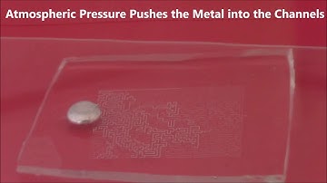 Hands-free vacuum filling of complex microchannels with liquid metal