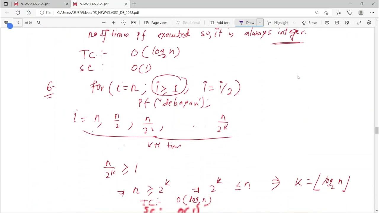 class 1 Data Structure Time and space complexity - YouTube