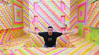 CRAZY STICKY NOTE PRANK ON HOUSE!!