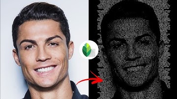 Text portrait effect in Snapseed | Typography photo editing | Snapseed text editing