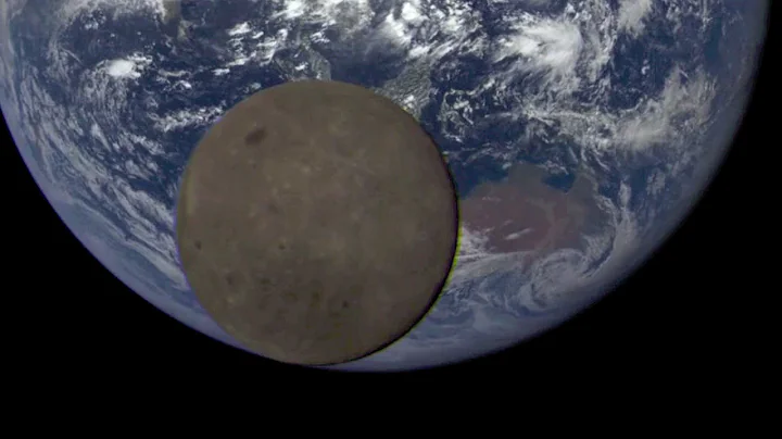 Satellite Catches the Moon Dancing in Front of Earth | Video