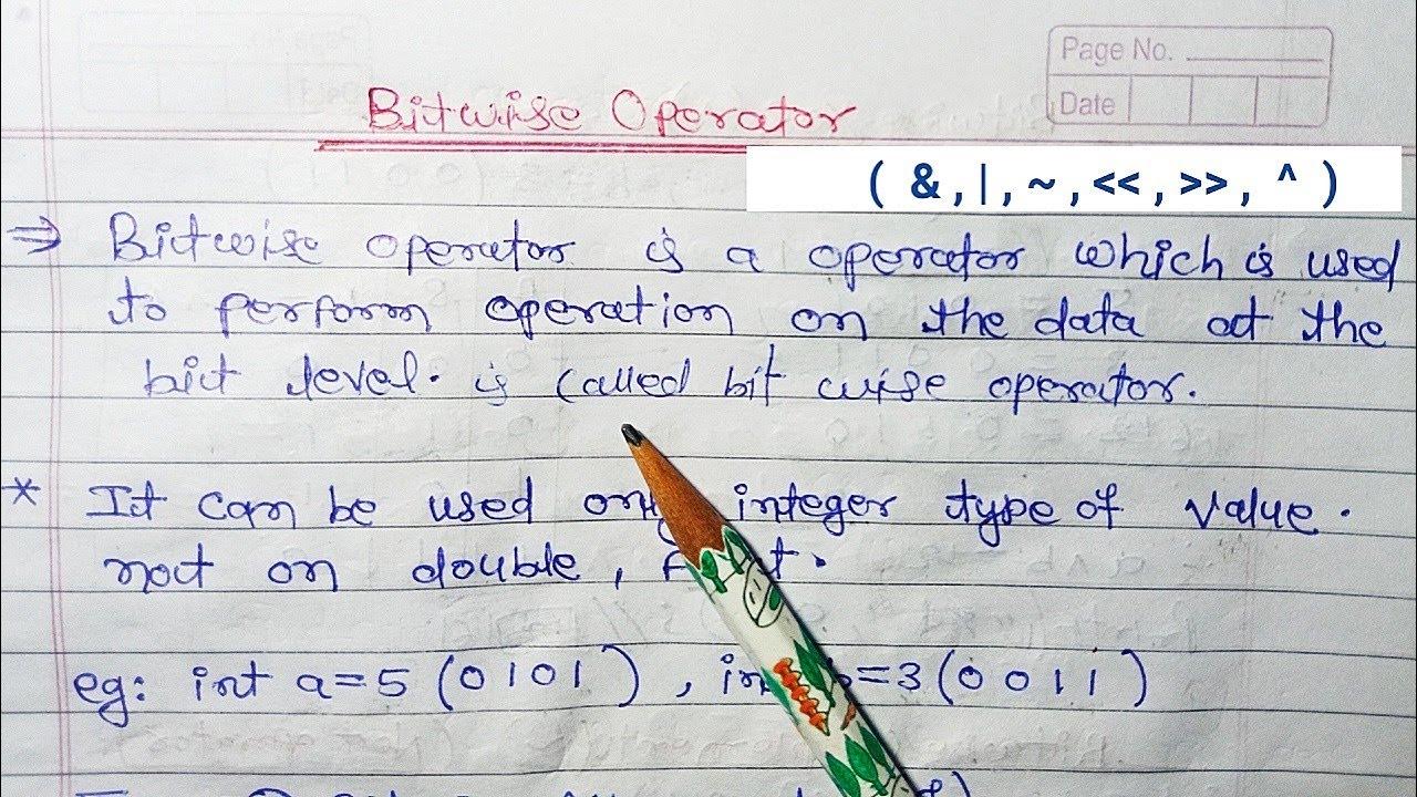 Bitwise Operator in C Language | XOR, AND, NOT and OR operator in C ...