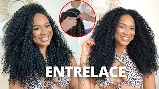 TUTORIAL✨Como fazer Entrelace Cacheado com disfarce
