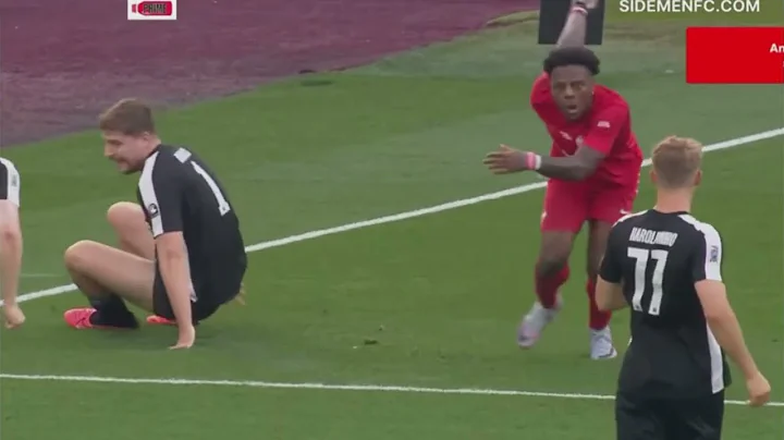 IShowSpeed slide tackles and cross Mr Beast 😂