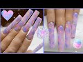 HOW TO: Encapsulated Marble Foil ALL Dip Powder Nails Using Azure Beauty Dip Powder From Modelones