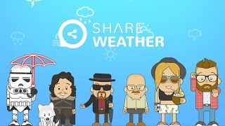 Share Weather - Create Forecast Memes (iOS & Android FREE App) screenshot 1
