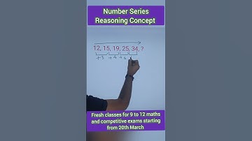 Number Series Reasoning Concept #sscgd #maths #sscresoning #sscreasoningpracticeset #numberpattern