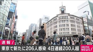 東京都の新たな感染者206人　4日連続で200人超える(20/07/12)