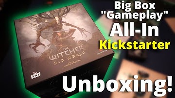 The Witcher: Old World - Big Box "Gameplay" All-In Kickstarter Unboxing