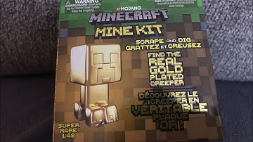 Opening Minecraft Mine Kit, in Search for a Golden Creeper! #Shorts