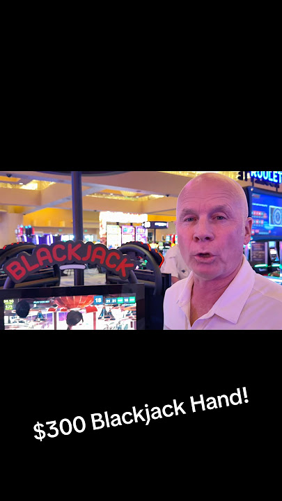 $300 Blackjack Hand!! #blackjack #casino #gambling #fyp #shorts #cardgame