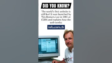 The world’s first website from 1991 is still live! Visit info.cern.ch to see where it all began.