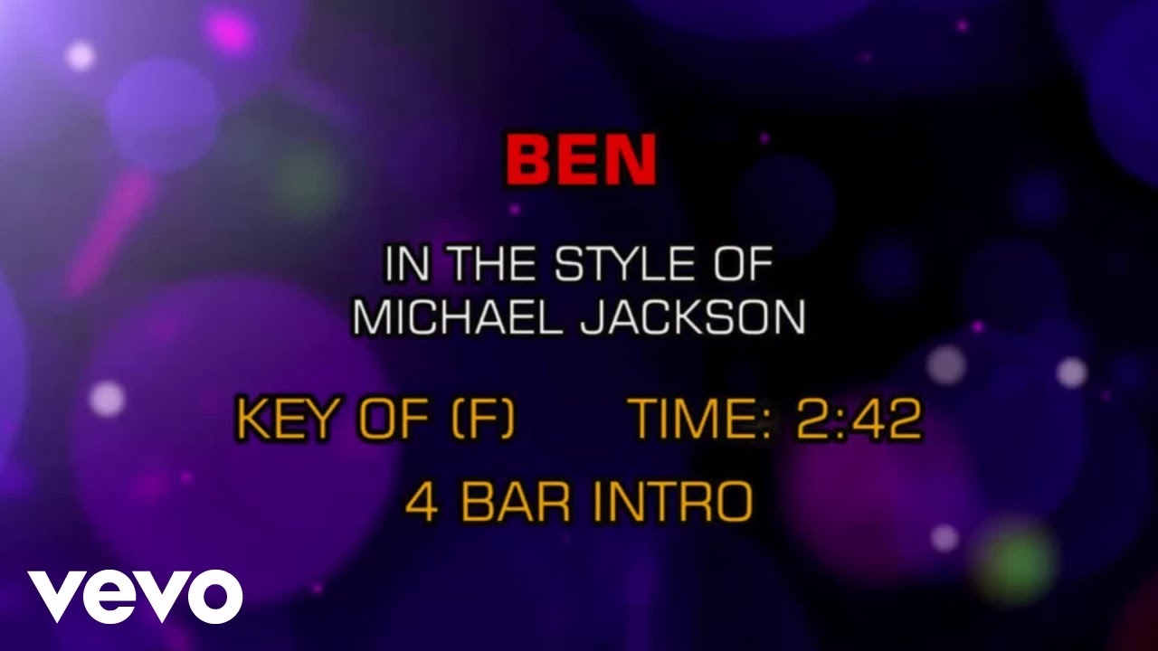 Michael Jackson - Ben (Karaoke)