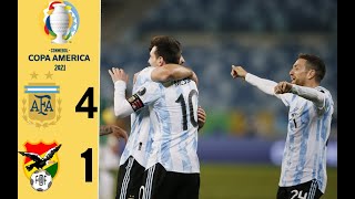 Golazo de Messi • Argentina 4 - Bolivia 1 • [Copa América 2021]