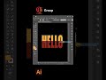 How to create Perspective text in Adobe Illustrator | Quirky Graphic Academy
