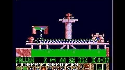 Lemmings (Genesis) - Fun 09: As Long As You Try Your Best