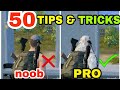 50 PRO TIPS AND TRICKS FOR PUBG MOBILE | PUBG MOBILE TIPS AND TRICKS