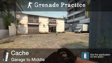 Grenade Practice : Cache Smoke - Garage to Middle