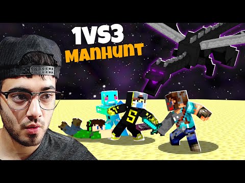 1 V 3 Minecraft Speedrunner VS Hunter GRAND FINALE Challenge