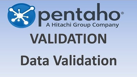 12.2. VALIDATION / DATA VALIDATION